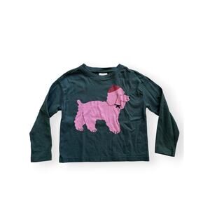 Hanna Andersson pink poodle boxy tee